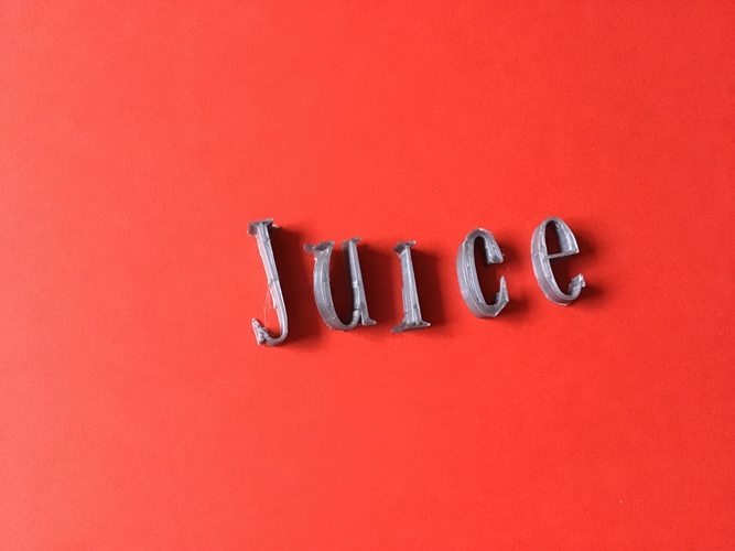JUICE font lowercase 3D letters STL file 3D Print 246762 JUICE font lowercase 3D letters STL file 3D Print 246762