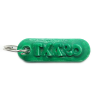 Small TXARO Personalized keychain embossed letters 3D Printing 246770