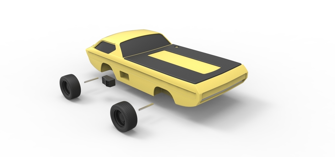 Diecast model Dodge Deora 1967 Scale 1:24 3D Print 246814 Diecast model Dodge Deora 1967 Scale 1:24 3D Print 246814