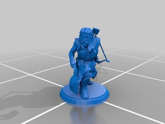 Dungeons and Dragons Miniature #1 3D Print 246849 Dungeons and Dragons Miniature #1 3D Print 246849