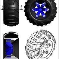 Set of wheels for OpenRC Truggy - Thumbnail 5