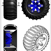 Set of wheels for OpenRC Truggy - Thumbnail 7