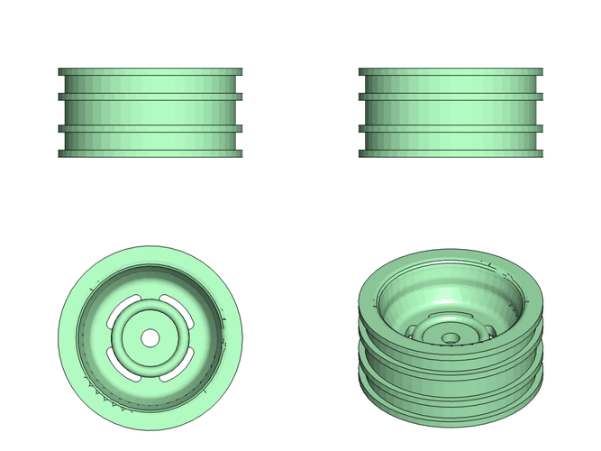 1.9" Wheels Rims Scaler Crawler Trucks Cars 3D Print 247102 1.9" Wheels Rims Scaler Crawler Trucks Cars 3D Print 247102
