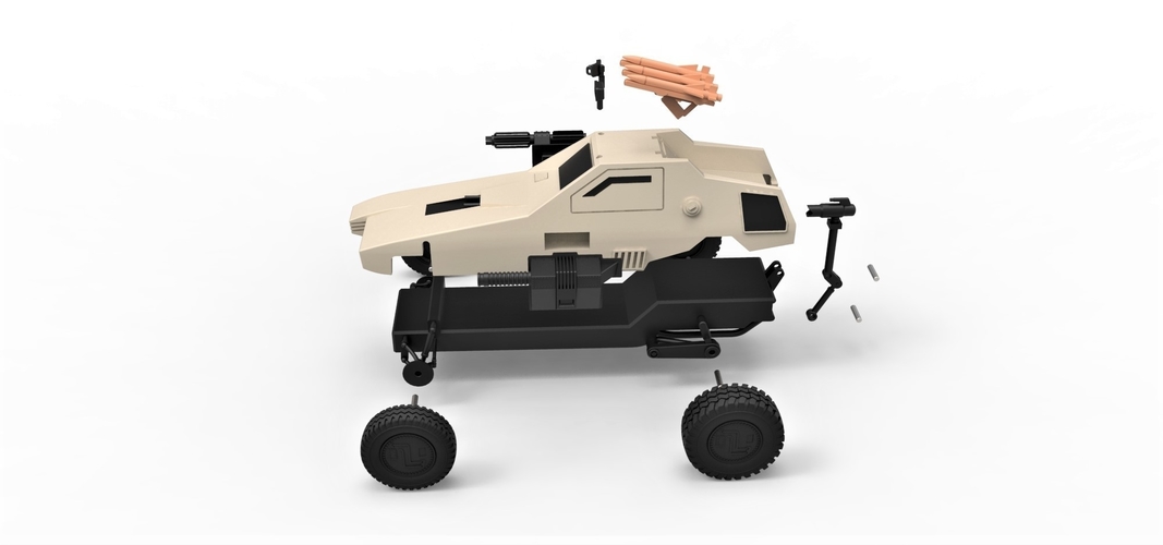 Diecast model Dune buggy from movie Megaforce 1982 Scale 1:24 3D Print 247138 Diecast model Dune buggy from movie Megaforce 1982 Scale 1:24 3D Print 247138