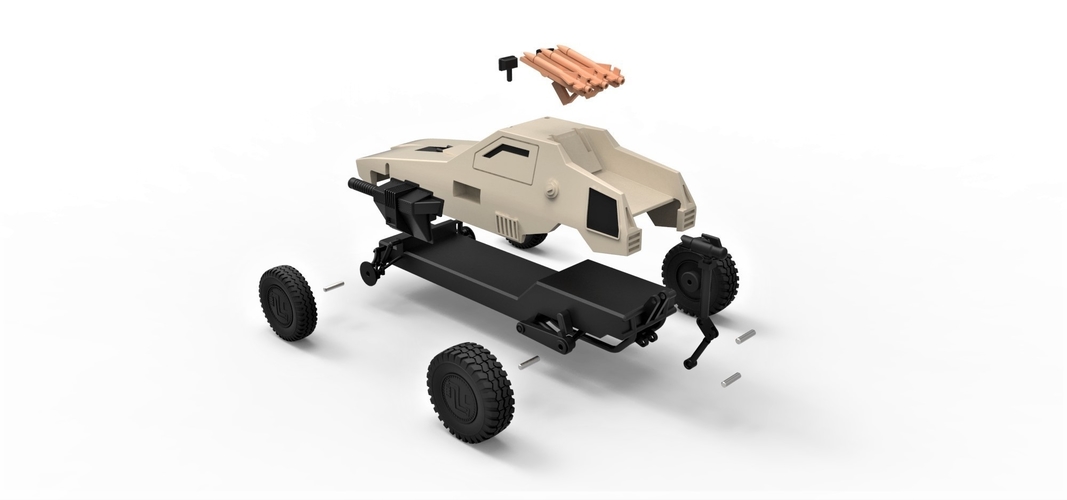 Diecast model Dune buggy from movie Megaforce 1982 Scale 1:24 3D Print 247139 Diecast model Dune buggy from movie Megaforce 1982 Scale 1:24 3D Print 247139