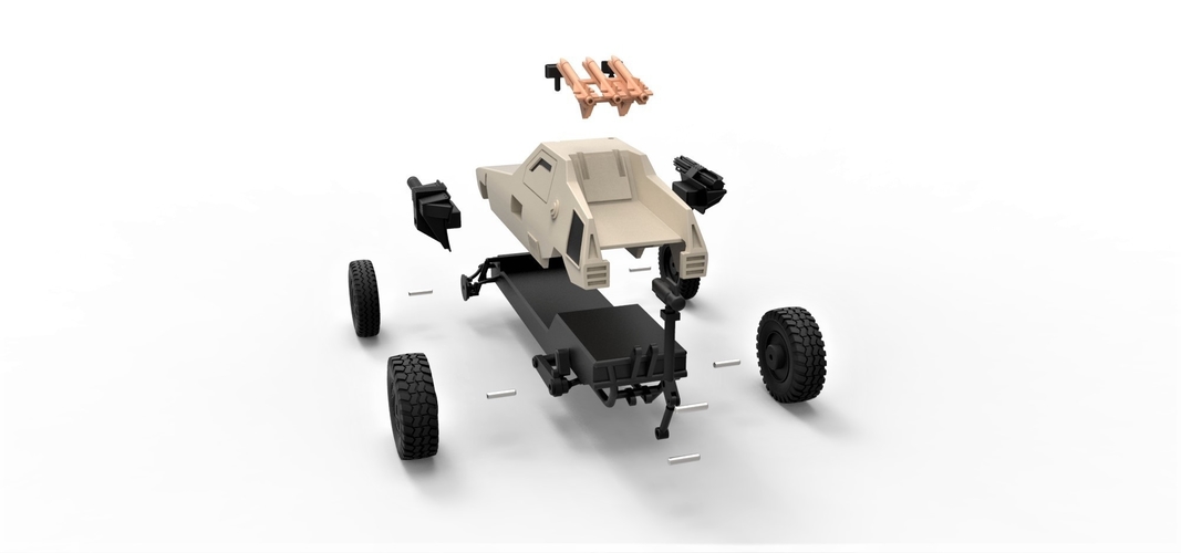 Diecast model Dune buggy from movie Megaforce 1982 Scale 1:24 3D Print 247140 Diecast model Dune buggy from movie Megaforce 1982 Scale 1:24 3D Print 247140