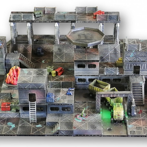 Industrial Sector Omicron - Huge Tiles Bundle 3D Print 247328 Industrial Sector Omicron - Huge Tiles Bundle 3D Print 247328