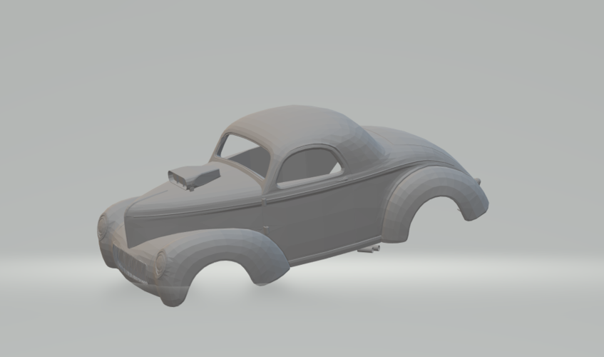willys coupe slot car 3D Print 247510 willys coupe slot car 3D Print 247510