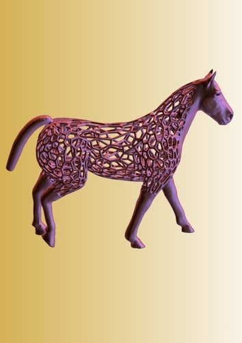 big voronoi horse 3D Print 247514 big voronoi horse 3D Print 247514
