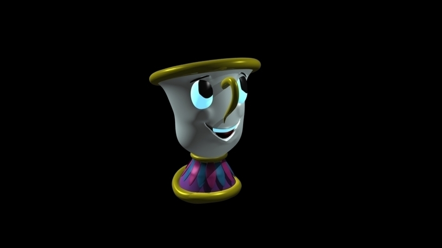 Cup of coffee or tea disney based fanart 3D Print 247515 Cup of coffee or tea disney based fanart 3D Print 247515