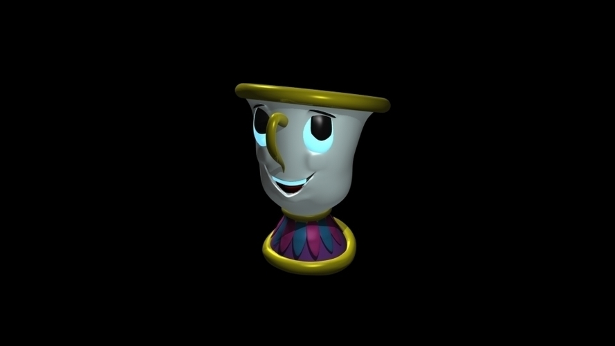 Cup of coffee or tea disney based fanart 3D Print 247516 Cup of coffee or tea disney based fanart 3D Print 247516