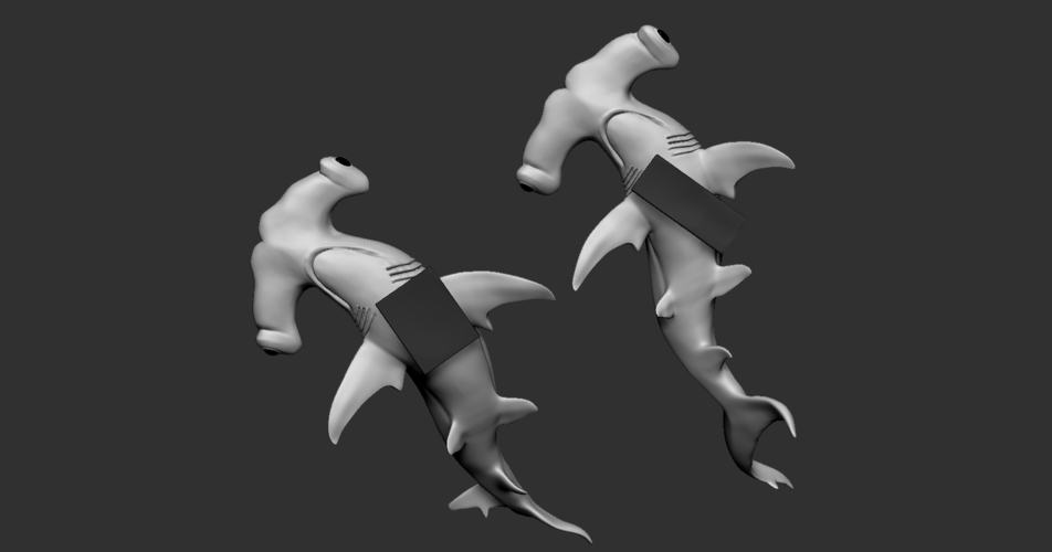 Hammerhead shark 3D Print 247711 Hammerhead shark 3D Print 247711