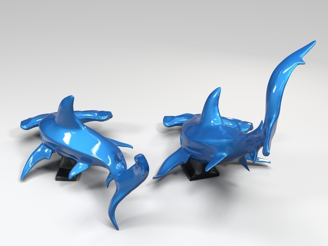 Hammerhead shark 3D Print 247715 Hammerhead shark 3D Print 247715