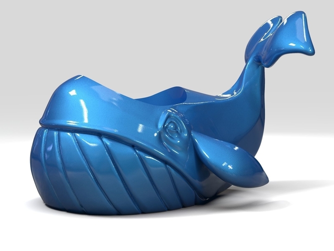 Whale Flowerpot 3D Print 247742 Whale Flowerpot 3D Print 247742