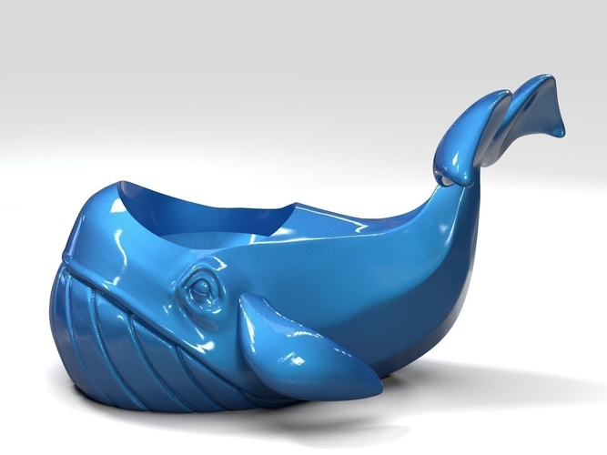 Whale Flowerpot 3D Print 247743 Whale Flowerpot 3D Print 247743