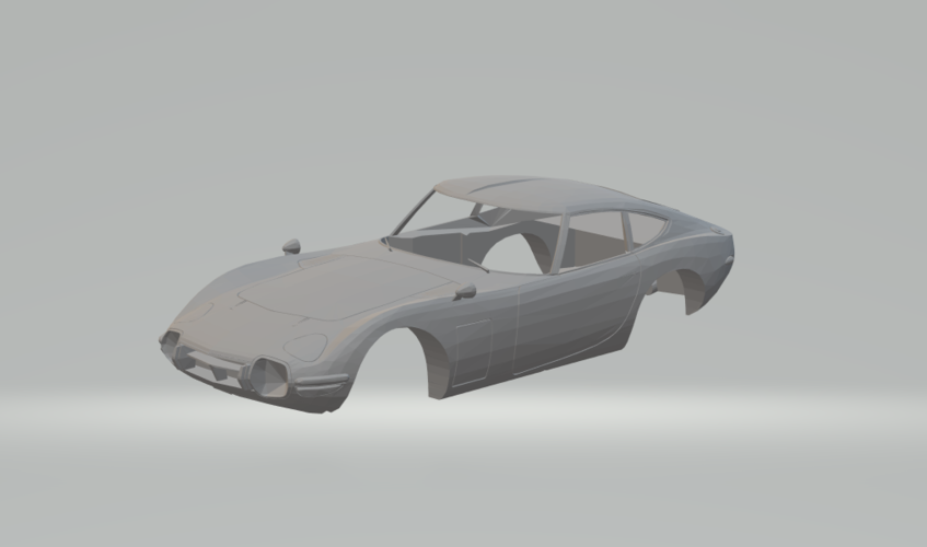 Toyota 2000GT body slot car 3D Print 247970 Toyota 2000GT body slot car 3D Print 247970