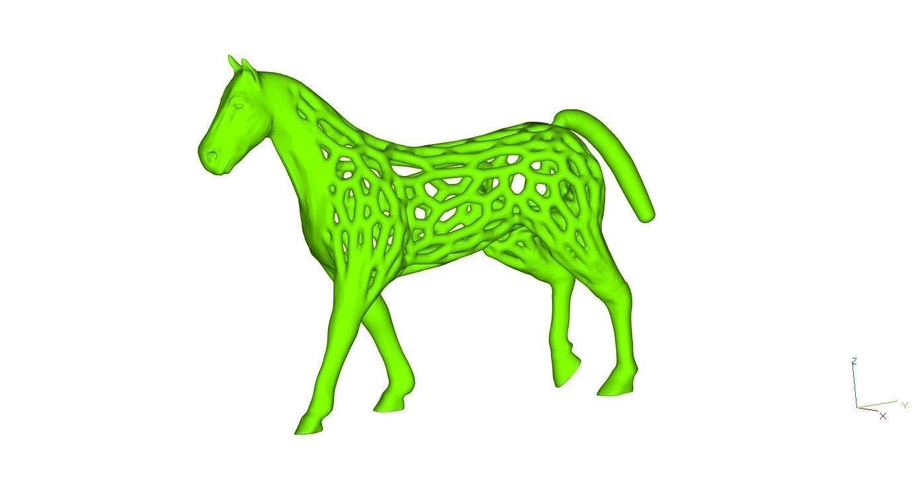 small voronoi horse 3D Print 248029 small voronoi horse 3D Print 248029