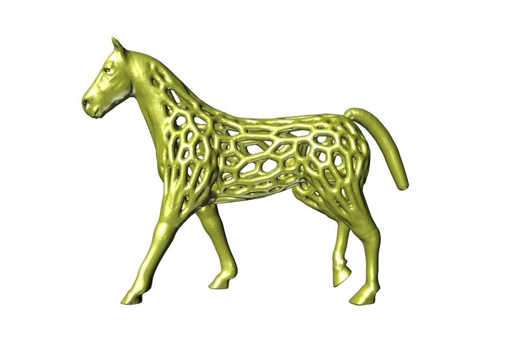 small voronoi horse 3D Print 248030 small voronoi horse 3D Print 248030