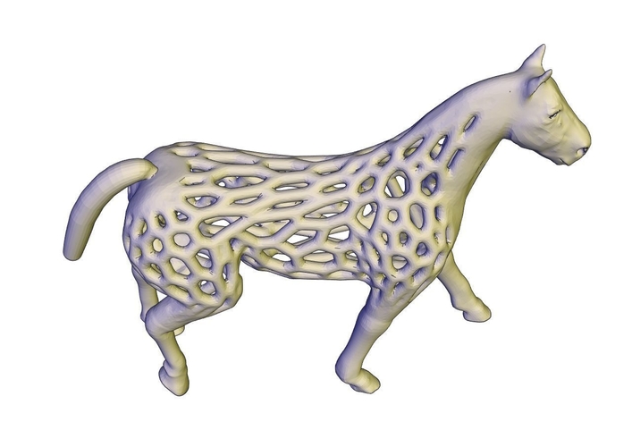 small voronoi horse 3D Print 248031 small voronoi horse 3D Print 248031