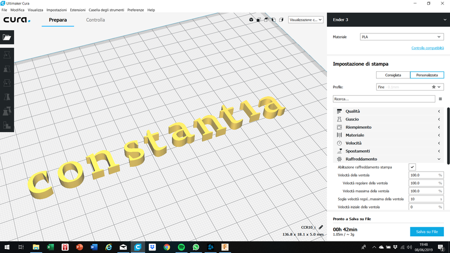 CONSTANTIA font lowercase 3D letters STL file 3D Print 248081 CONSTANTIA font lowercase 3D letters STL file 3D Print 248081