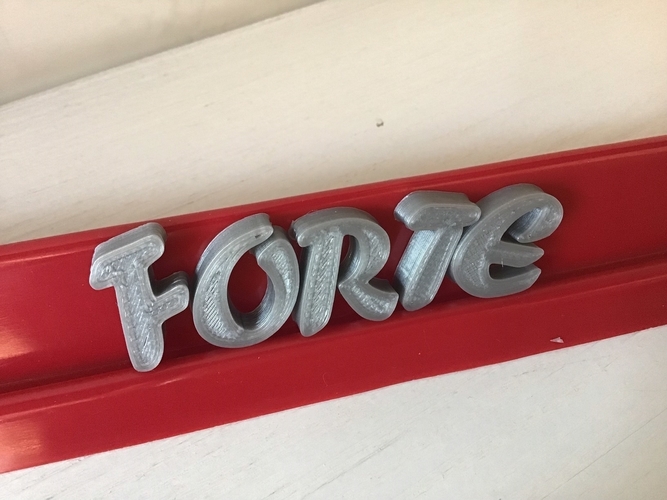 FORTE font uppercase 3D letters STL file 3D Print 248084 FORTE font uppercase 3D letters STL file 3D Print 248084