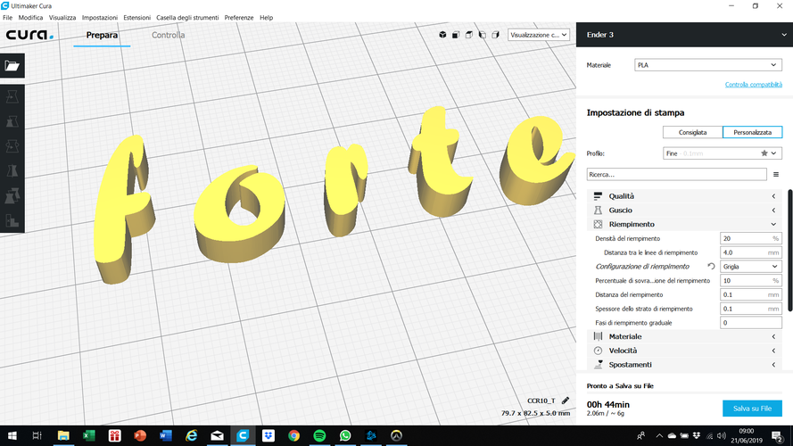 FORTE font lowercase 3D letters STL file 3D Print 248086 FORTE font lowercase 3D letters STL file 3D Print 248086