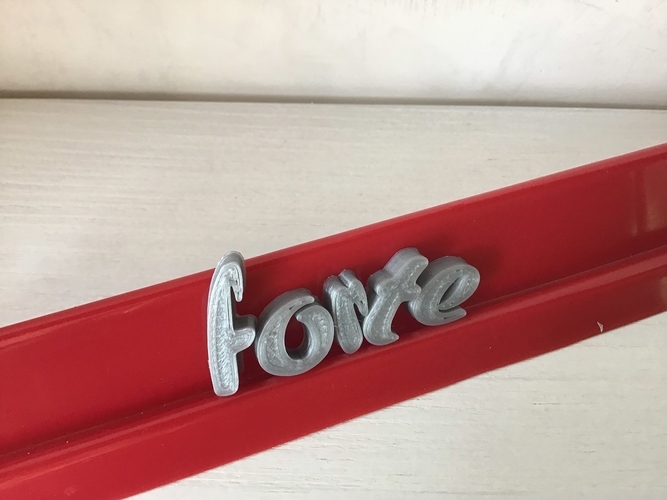 FORTE font lowercase 3D letters STL file 3D Print 248087 FORTE font lowercase 3D letters STL file 3D Print 248087