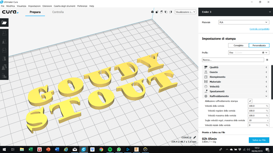 GOUDY STOUT font uppercase 3D letters STL file 3D Print 248089 GOUDY STOUT font uppercase 3D letters STL file 3D Print 248089