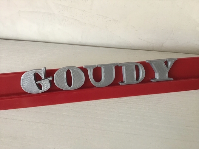 GOUDY STOUT font uppercase 3D letters STL file 3D Print 248090 GOUDY STOUT font uppercase 3D letters STL file 3D Print 248090