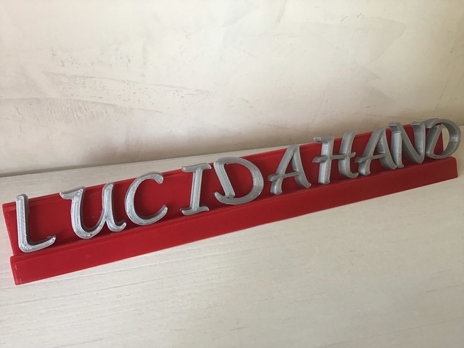 LUCIDA HANDWRITING font lowercase 3D letters STL file 3D Print 248096 LUCIDA HANDWRITING font lowercase 3D letters STL file 3D Print 248096