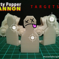 Small Cannon Fodder - Party Popper Cannon 3D Printing 24817