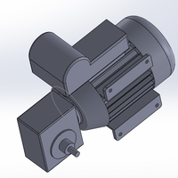 Small AC motor with reduction gearbox 3D Printing 248268