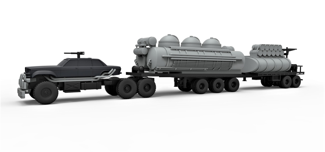Diecast model truck from Mad Max Fury road Scale 1:43 3D Print 248270 Diecast model truck from Mad Max Fury road Scale 1:43 3D Print 248270