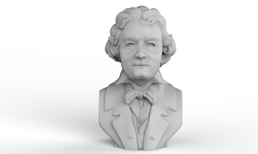 Ludwig van Beethoven 3D Print 248371 Ludwig van Beethoven 3D Print 248371