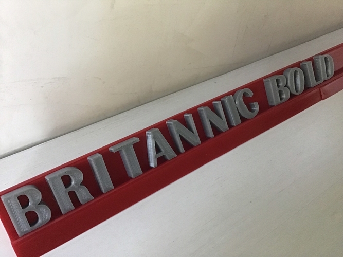 BRITANNIC BOLD font uppercase and lowercase 3D letters STL file 3D Print 248391 BRITANNIC BOLD font uppercase and lowercase 3D letters STL file 3D Print 248391