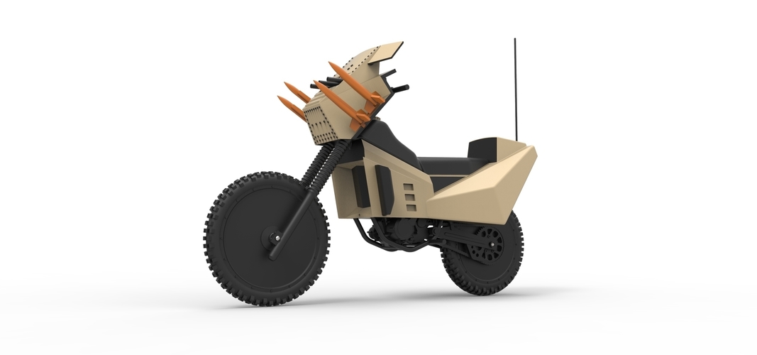 Diecast model Military bike from Megaforce 1982 Scale 1:12 3D Print 248426 Diecast model Military bike from Megaforce 1982 Scale 1:12 3D Print 248426