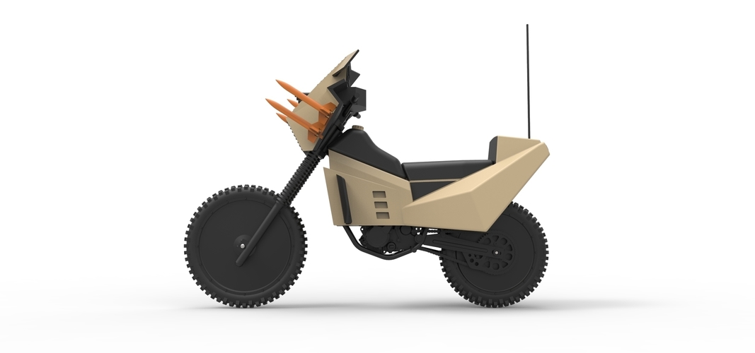 Diecast model Military bike from Megaforce 1982 Scale 1:12 3D Print 248431 Diecast model Military bike from Megaforce 1982 Scale 1:12 3D Print 248431