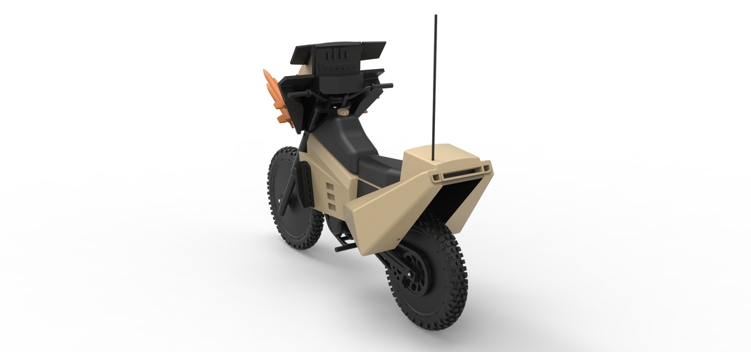 Diecast model Military bike from Megaforce 1982 Scale 1:12 3D Print 248435 Diecast model Military bike from Megaforce 1982 Scale 1:12 3D Print 248435