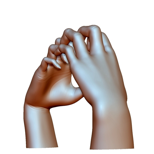 Heart sign hands couple in love 3D Print 248568 Heart sign hands couple in love 3D Print 248568