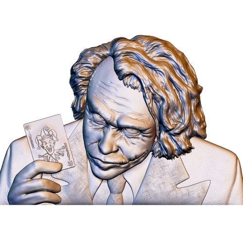 Joker 3d model bas relief - for cnc router or 3D printing 3D Print 248701 Joker 3d model bas relief - for cnc router or 3D printing 3D Print 248701
