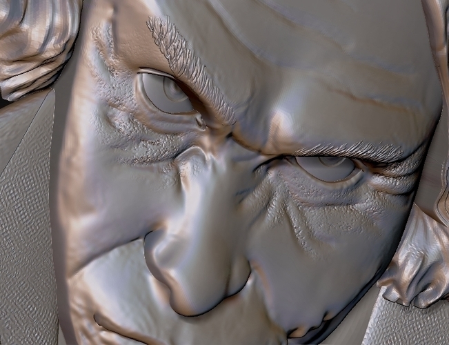 Joker 3d model bas relief - for cnc router or 3D printing 3D Print 248706 Joker 3d model bas relief - for cnc router or 3D printing 3D Print 248706