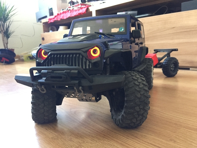 Soporte luces delanteras Jeep Wrangler TRX4 Kit 3D Print 248907