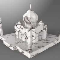 Small Taj Mahal Low Poly 3D Printing 24892