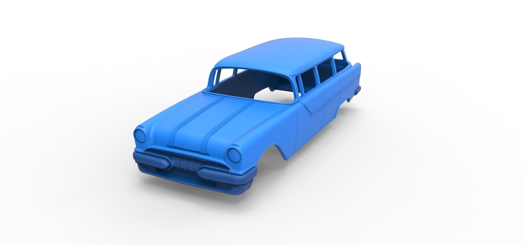 Diecast shell Pontiac Chieftain 1955 Scale 1 to 24 3D Print 249001 Diecast shell Pontiac Chieftain 1955 Scale 1 to 24 3D Print 249001