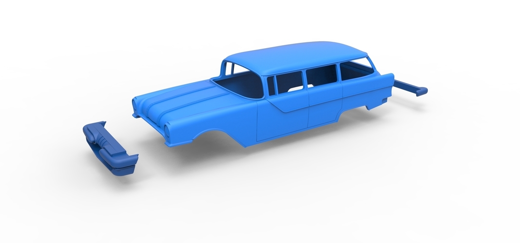 Diecast shell Pontiac Chieftain 1955 Scale 1 to 24 3D Print 249015 Diecast shell Pontiac Chieftain 1955 Scale 1 to 24 3D Print 249015