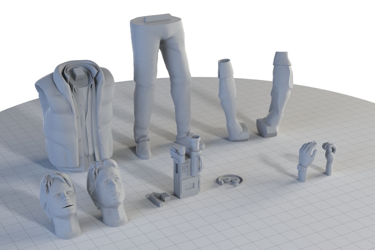 Marty McFly HQ 3Dprint 1-8 Scale 3D print model 3D Print 249022 Marty McFly HQ 3Dprint 1-8 Scale 3D print model 3D Print 249022