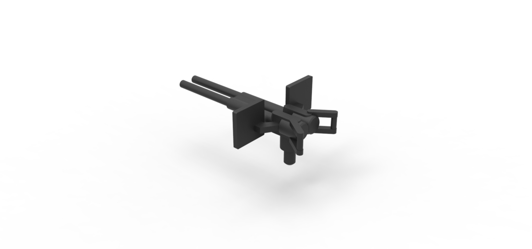 Diecast model Gun machine Scale 1 to 24 3D Print 249050 Diecast model Gun machine Scale 1 to 24 3D Print 249050