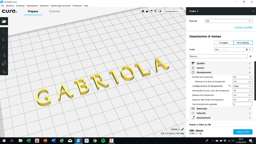 GABRIOLA font uppercase and lowercase 3D letters STL file 3D Print 249071 GABRIOLA font uppercase and lowercase 3D letters STL file 3D Print 249071