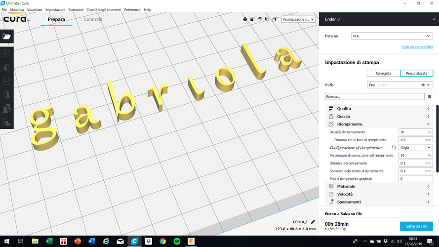 GABRIOLA font uppercase and lowercase 3D letters STL file 3D Print 249074 GABRIOLA font uppercase and lowercase 3D letters STL file 3D Print 249074