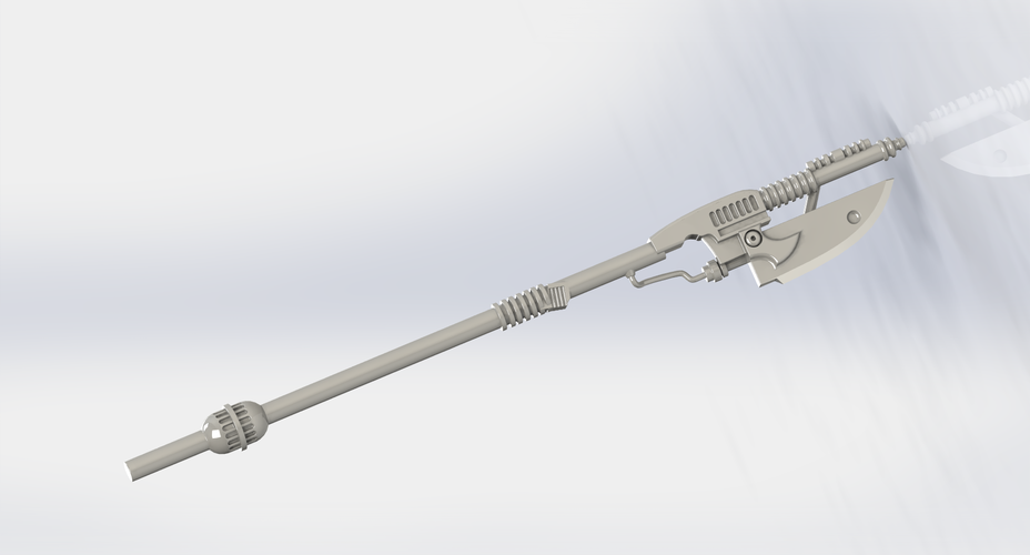 1/6 Scale ROTJ Leia or Lando Vibro Blade Staff 3D Print 249287 1/6 Scale ROTJ Leia or Lando Vibro Blade Staff 3D Print 249287